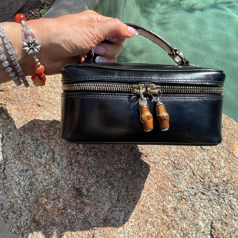 Gucci bamboo cosmetic case - Picture 14 of 16